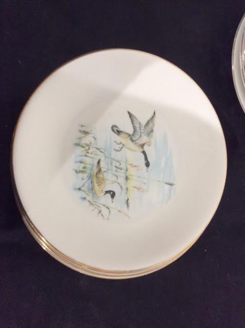 9 plates primefleur gien