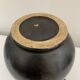 Vase with handles black yellow vintage