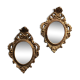 Two small baroque-style mirrors