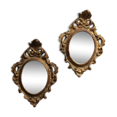 Two small baroque-style mirrors