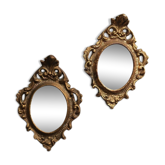 Two small baroque-style mirrors