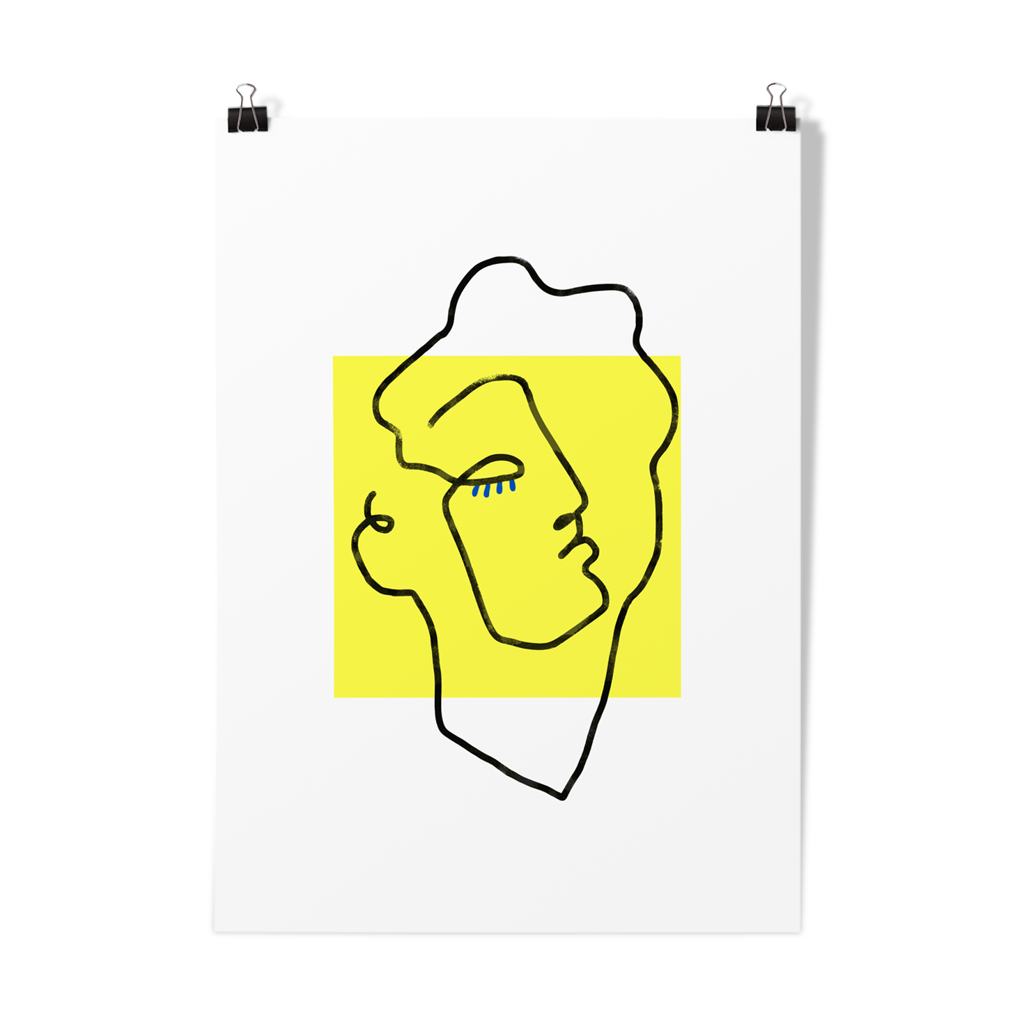 Illustration Apollo yellow-poster A3 29, 7x42cm