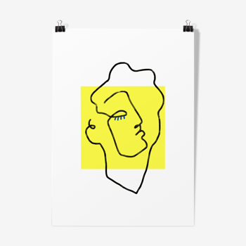 Illustration Apollo yellow-poster A3 29, 7x42cm