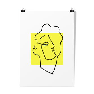 Illustration Apollo yellow-poster A3 29, 7x42cm