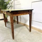 Yellow formica farmhouse table