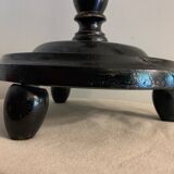 Pair of blackened wooden lampposts Napoleon III