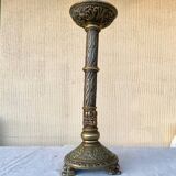 Old gilded bronze lamp base