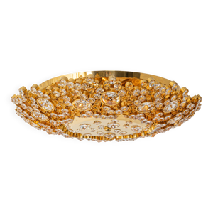 Applique fleurie en laiton