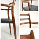 Danish Modern roosewood and leather Mod. 62 Niels Møller chair, 1962
