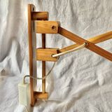 Vintage yellow accordion lamp