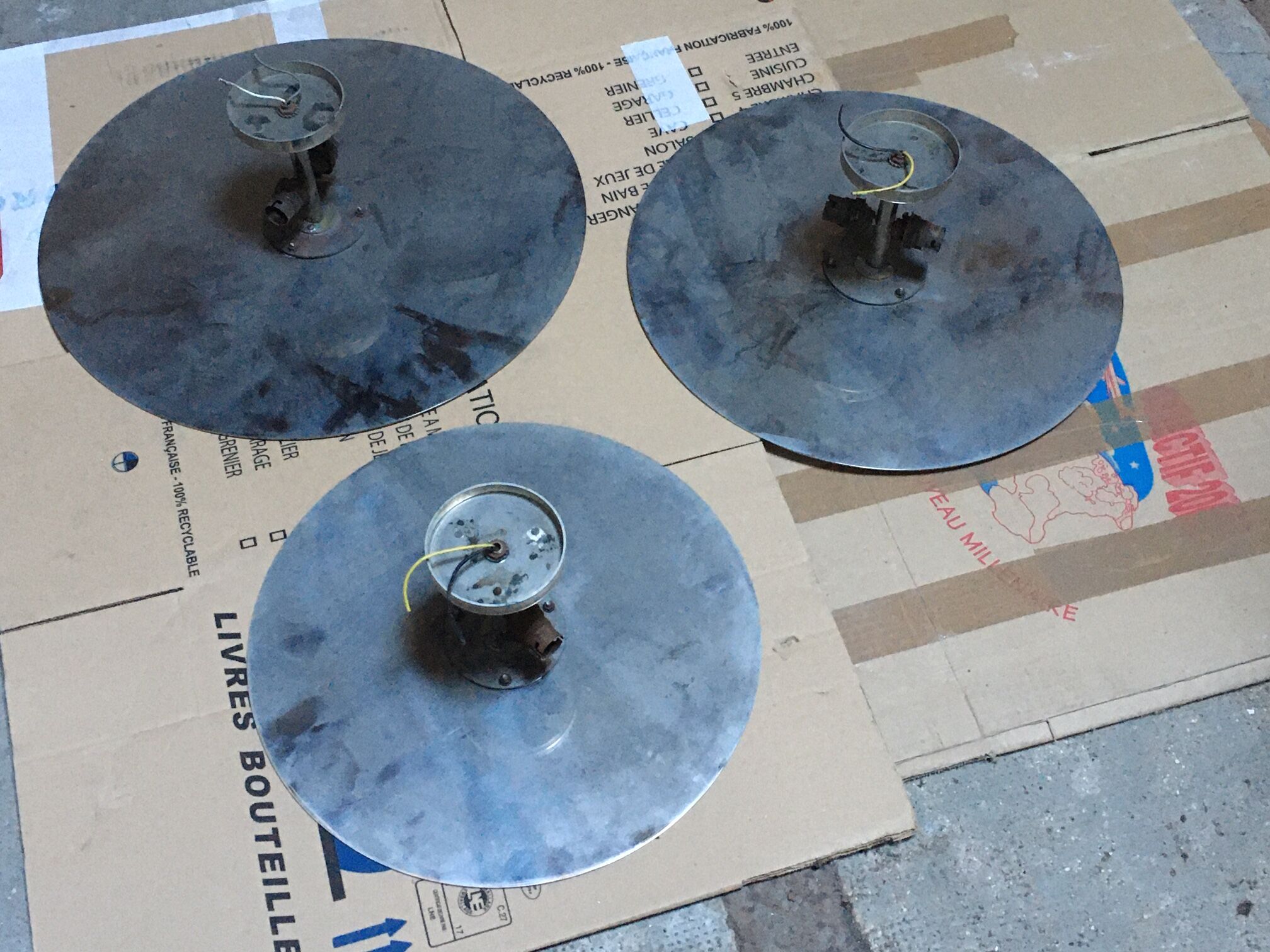 3 Eugene Printz Light lamps