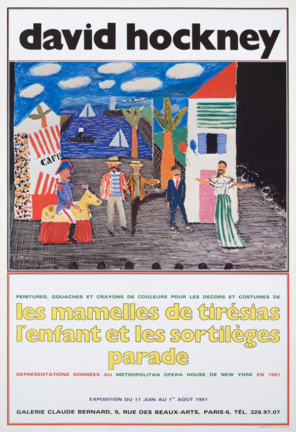 Affiche David Hockney 1981