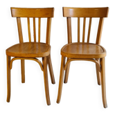 Pair of Baumann bistro chairs
