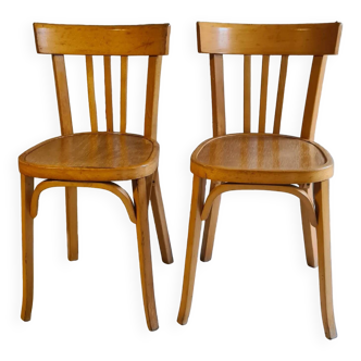 Paire de chaises de bistrot  Baumann