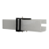 Simple white plexiglass wall light with a black metal frame, 1970s, Germany.