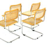 Set of 6 chairs S32 Marcel Breuer, Italy, 2001