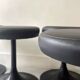 Tabourets tulipe noir , design 1970