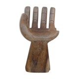 Vintage wooden hand-shaped chair