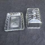 Art Deco Сrystal/Glass Cheese/butter Dome with lid, circa 1930-40, Belgium