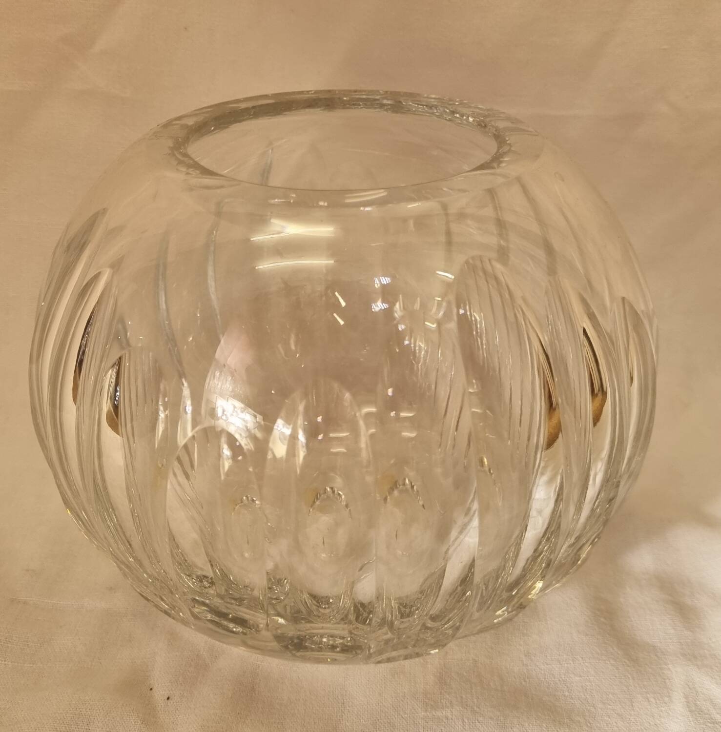 Vase boule cristal St Louis