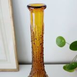 Bouteille, carafe Empoli en verre ambré