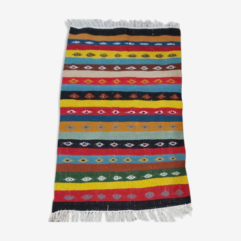 Traditional Berber multicolored carpet   65x105cm