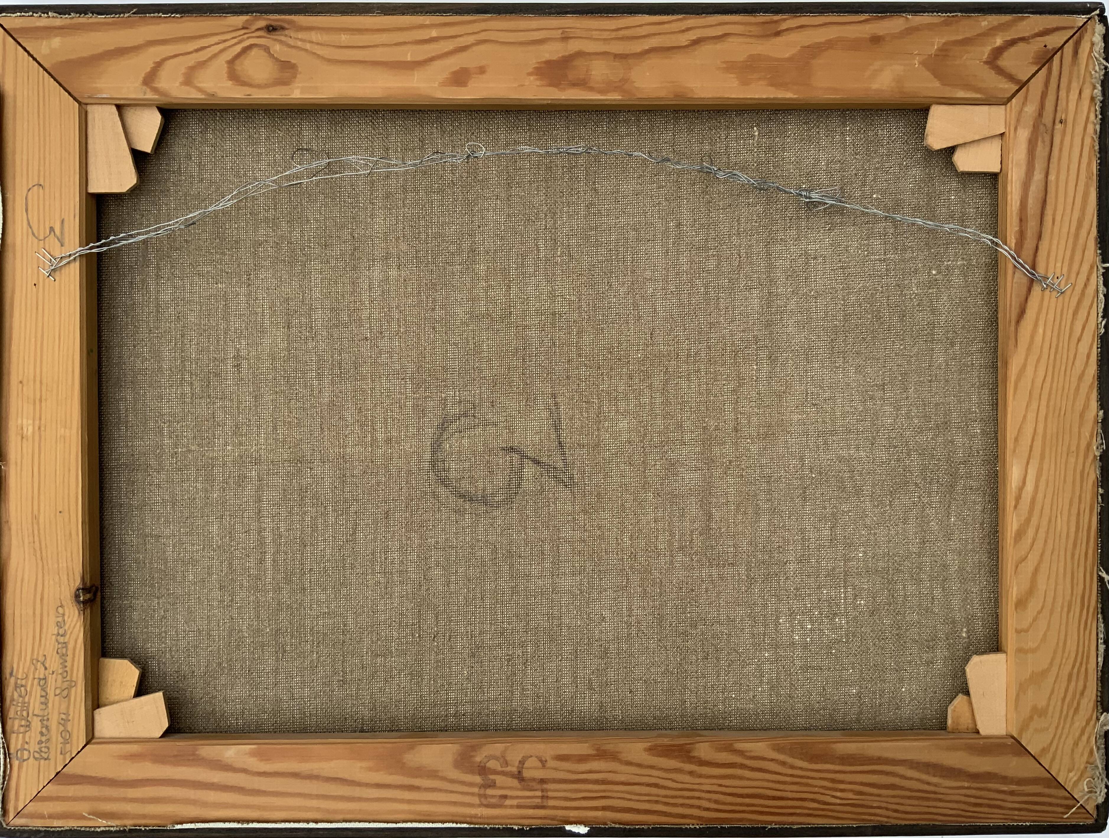 Vintage Oil Painting Industrial Landscape signed ÖRJAN WALLERT (1949)