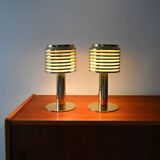 Pair of model B142 brass table lamps by Hans-Agne Jakobsson