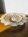 Lace and ceramic catch-all tray