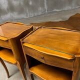 pair of bedside tables, 19th century flying table
