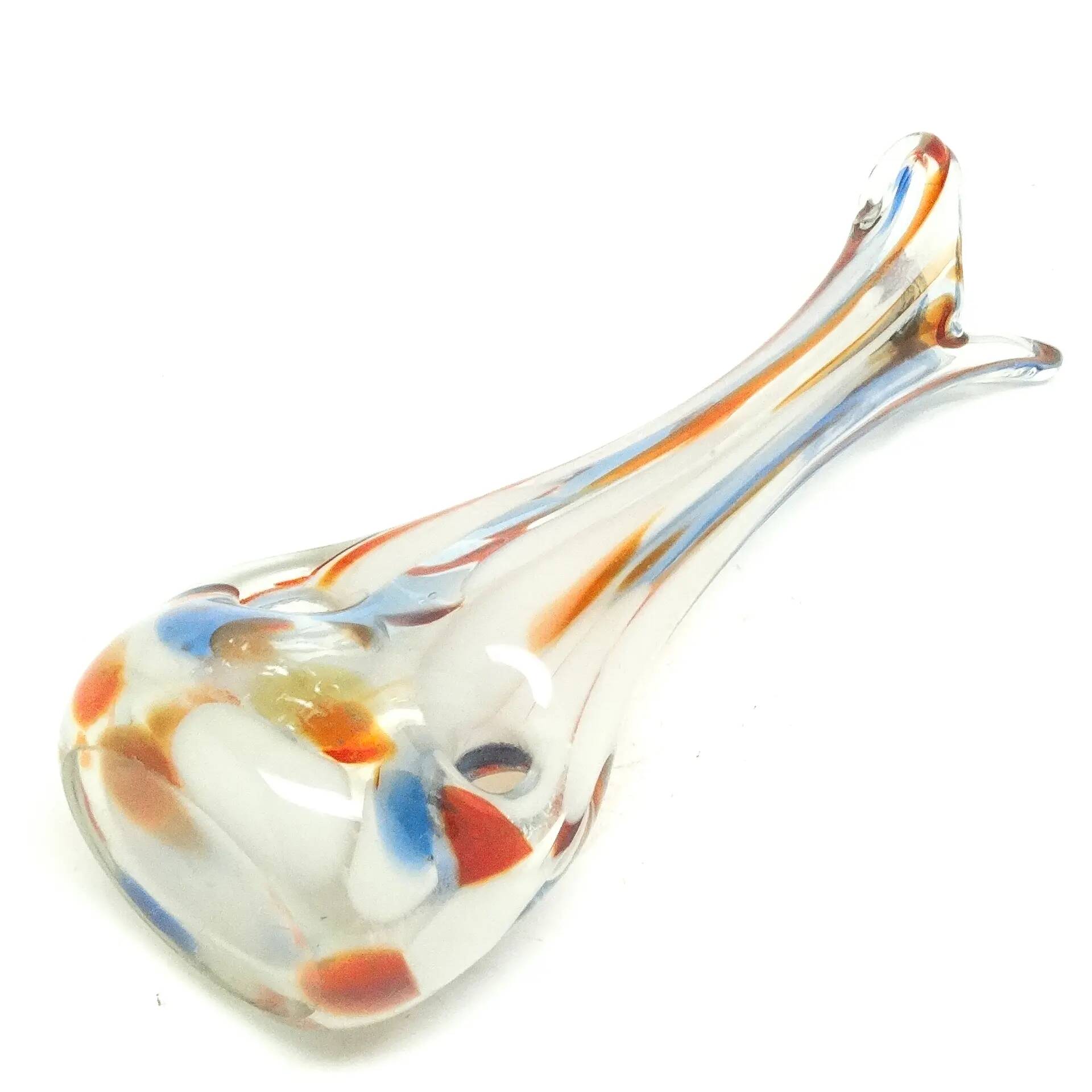 Sekacz vase, modernism, glass, Hortensja Glassworks, Poland, 1970s