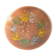 Copper enamel plate, bowl, Germany, 1960s