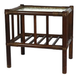 Rattan side table