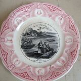 4 assiettes ‘parlantes’ Sarreguemines Les Saintes et Saints