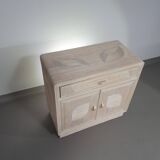 Split reed side board/cabinet 80 x 80 x 40 cm