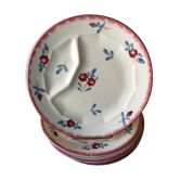 8 asparagus plates Sarreguemines /Digoin