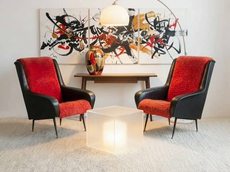 Pair of armchairs by Erton vintage design 1960