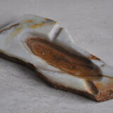 Vintage brutalist ashtray in natural onyx