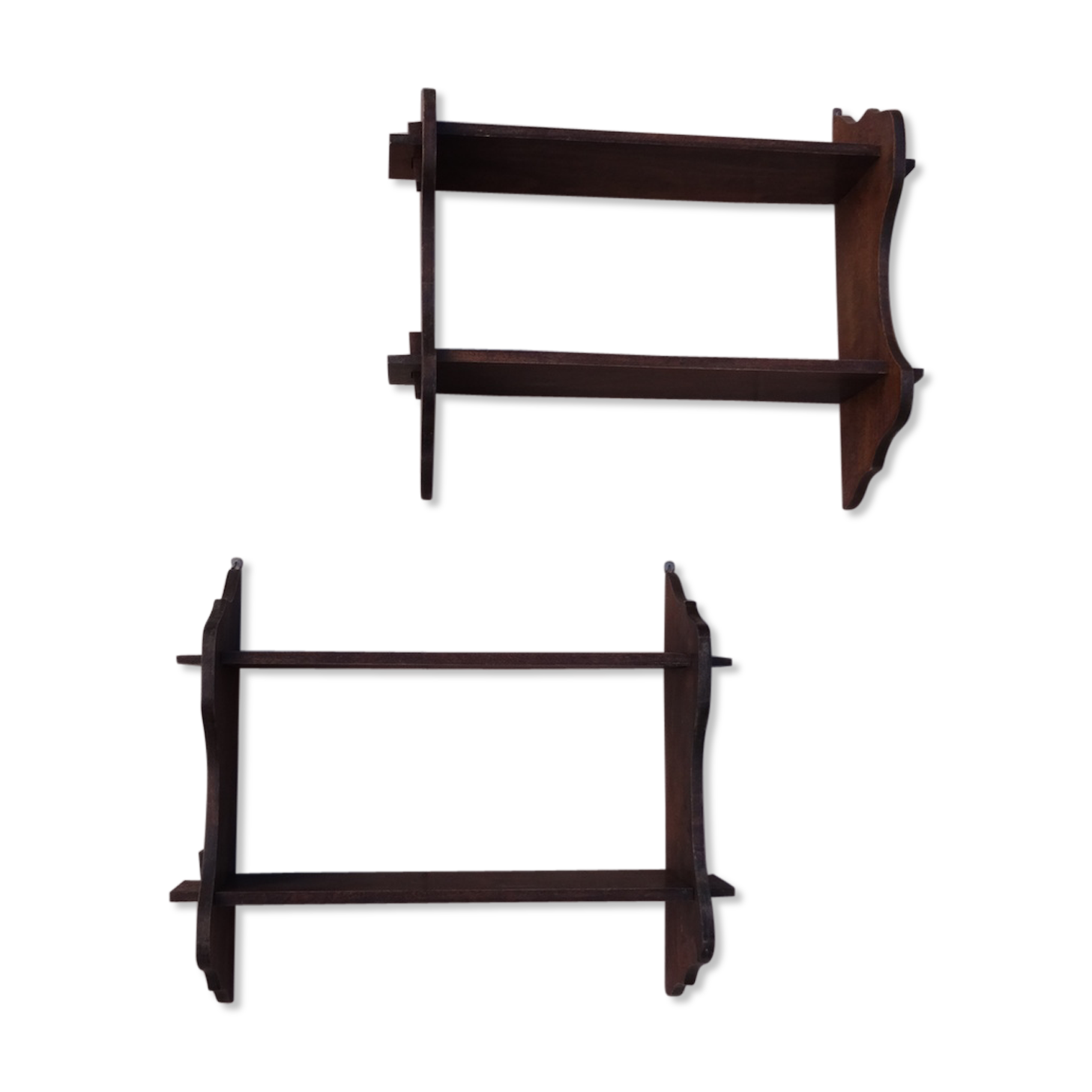 Lot of 2 vintage shelves