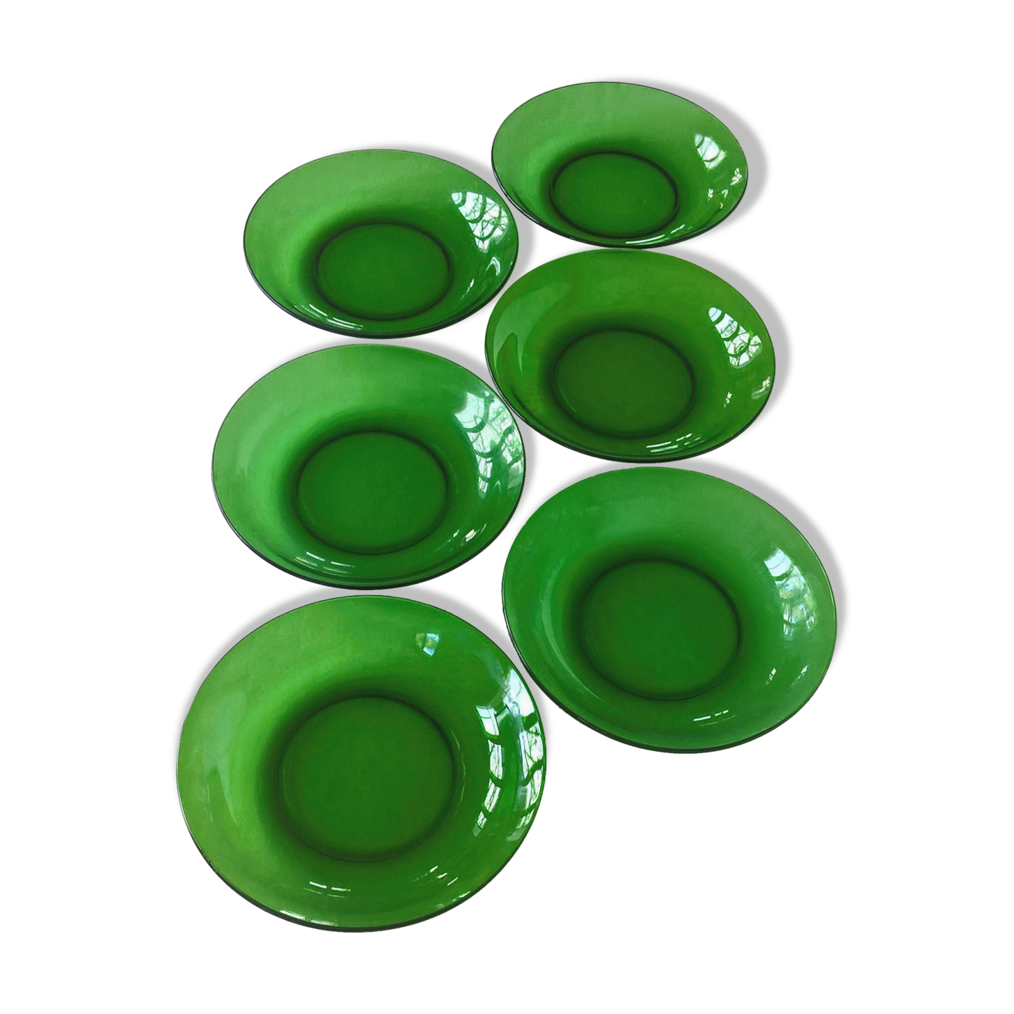 Lot of 6 hollow plates Vereco