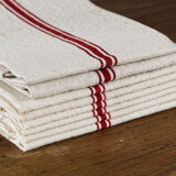 Set of 8 tea towels, linen beds