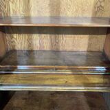 19th century English mahogany two-part bookcase