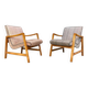 Ensemble de 2 fauteuils faciles modèle Vostra 602 de style mid-century par Jens Risom pour Knoll