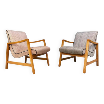 Set of 2 Mid-Century Model Vostra 602 Easy Chairs by Jens Risom for Knoll