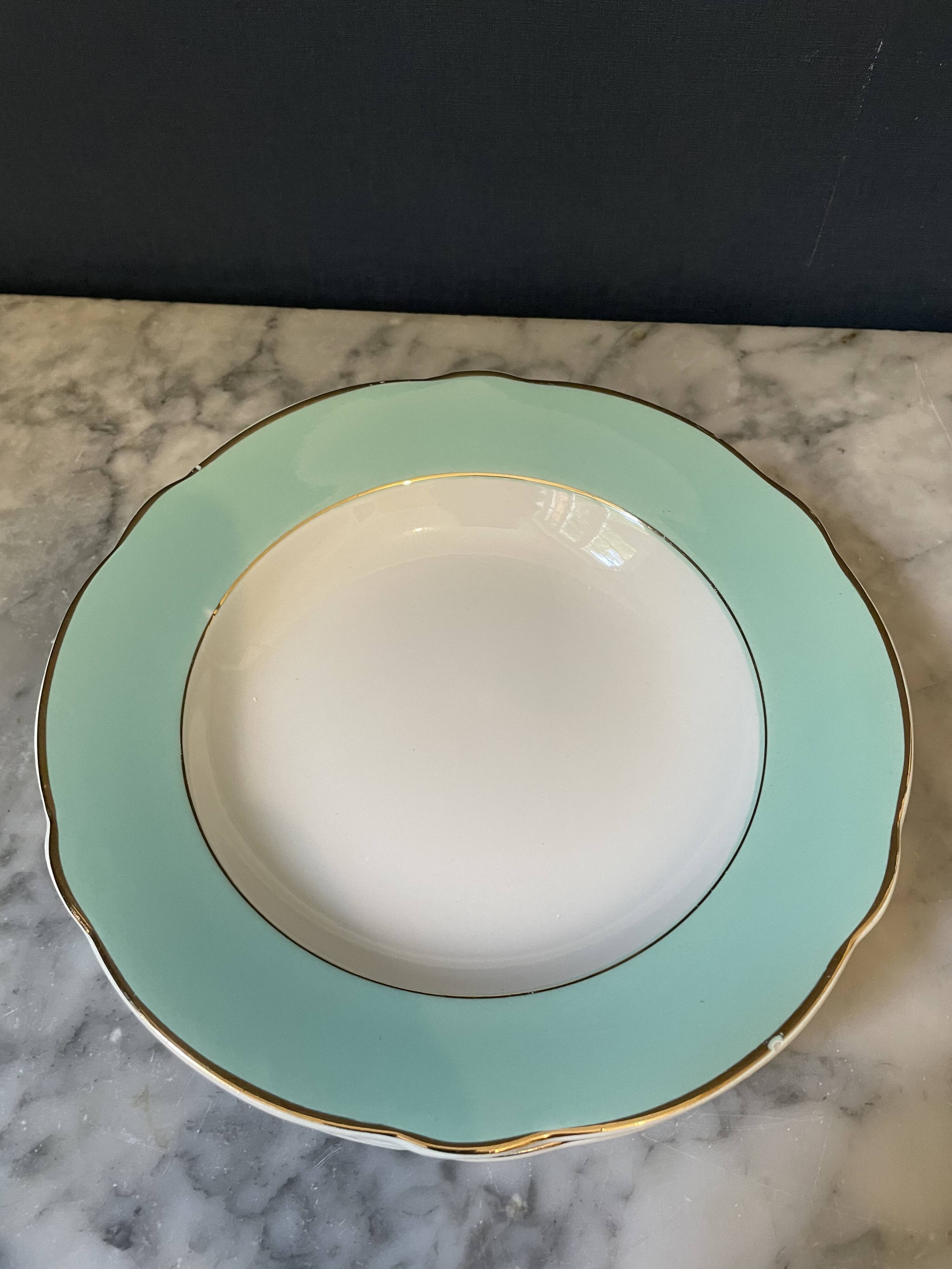 Set of 4 plates of Luneville