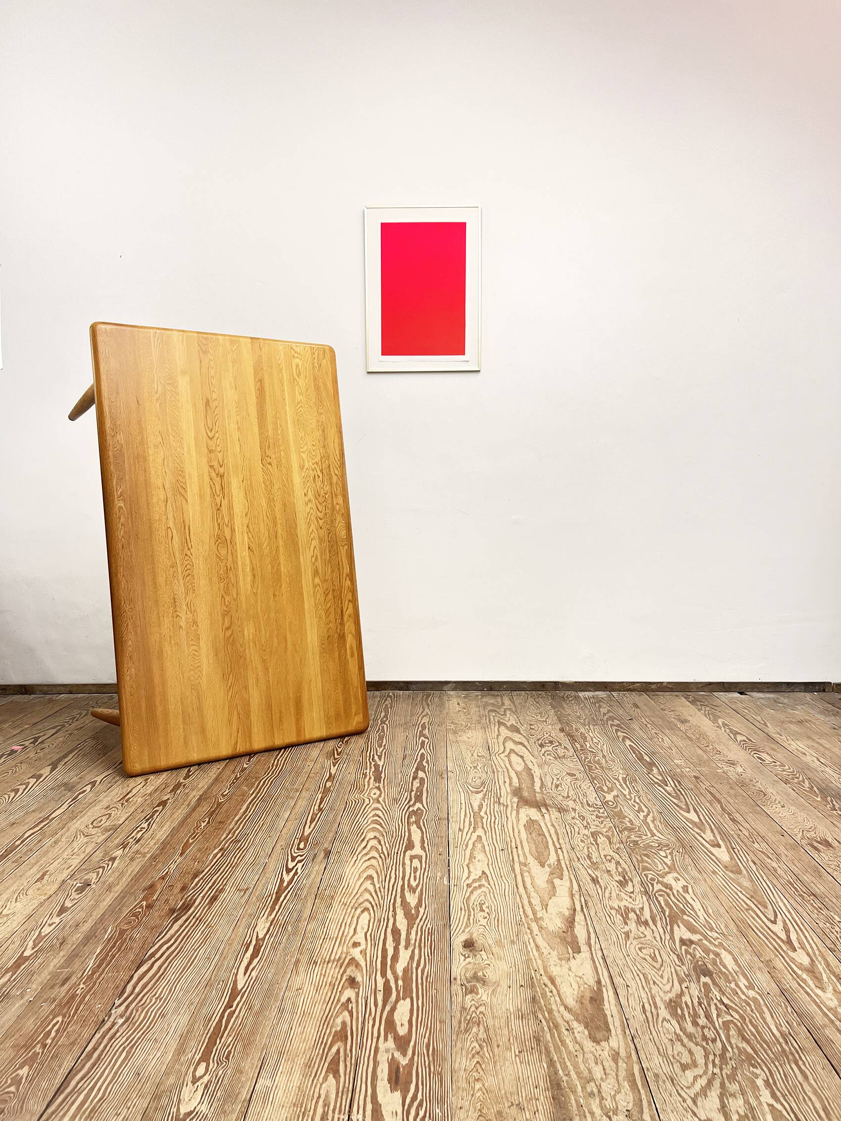 Mid century modern oak wood dining table, Danish Design, 1960s, Denmark