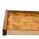 Hollywood regency bamboo and brass tray, Italy 1970s