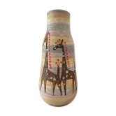 Fratelli Fanciullacci vase in ceramic from the 60s Italy
