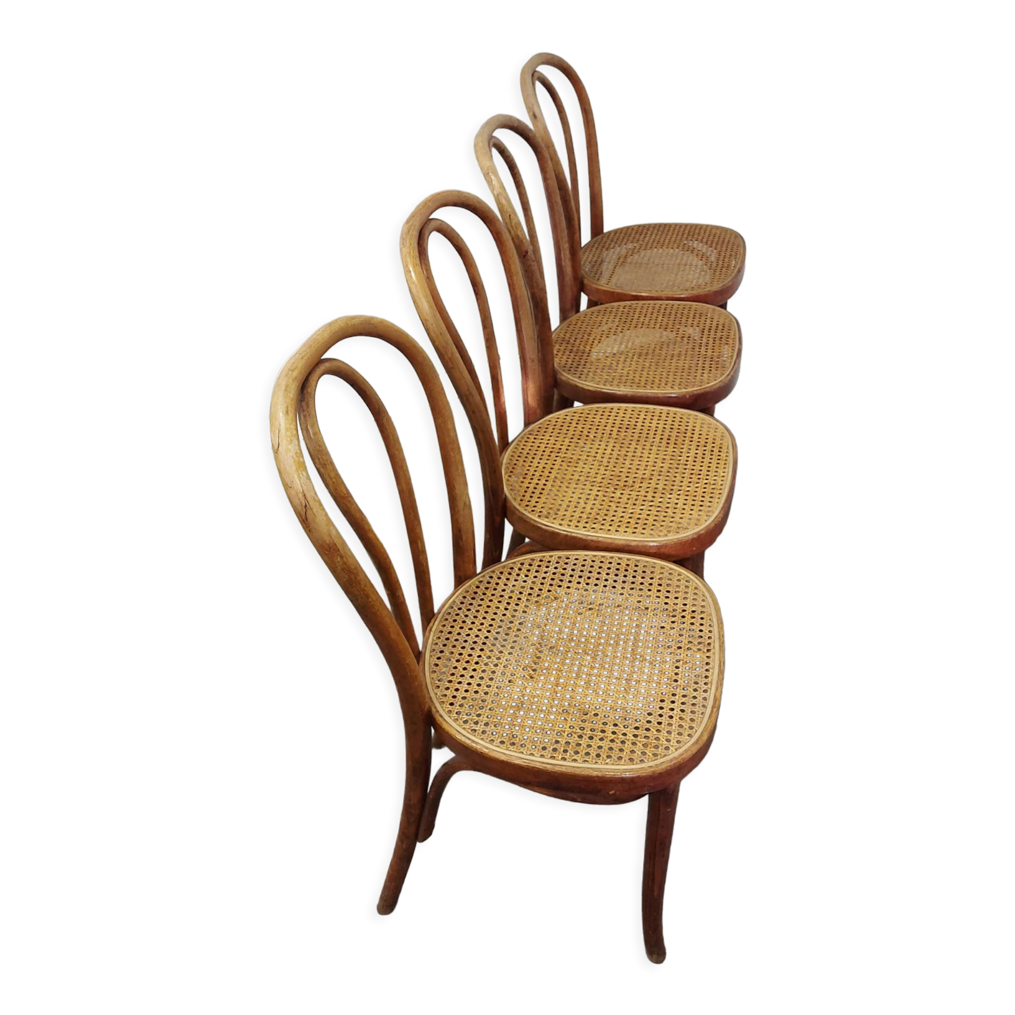 Dining chair, Bentwood cane, No. 18, 1960s, 1 of 4