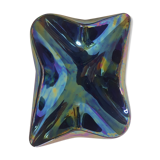 Verceram art ceramic empty pocket in iridescent blue/black color